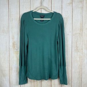 Wrangler Retro Women’s Lantern Sleeve Waffle Knit Top